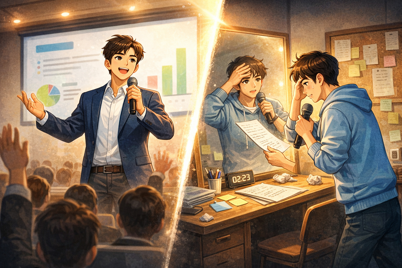 발표 불안 줄이는 법: 사람들 앞에서 안 떠는 실전 연습법