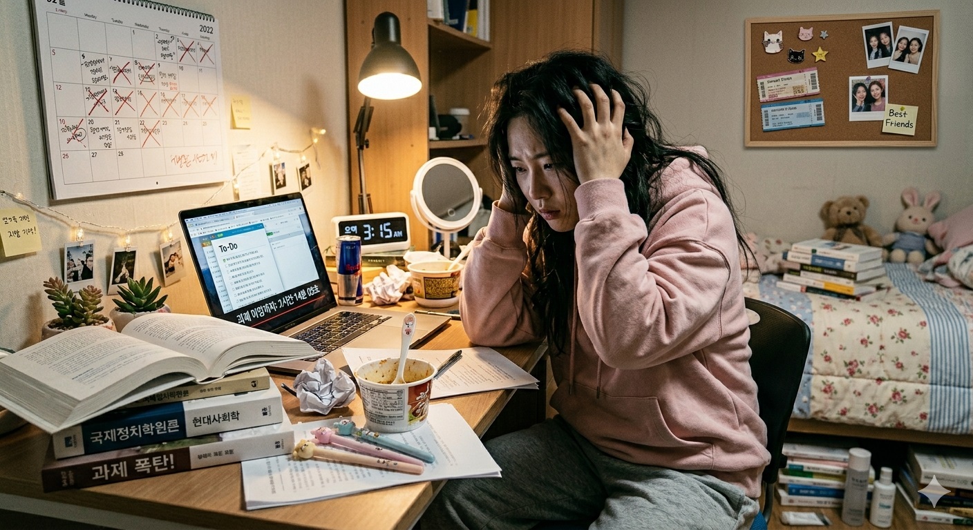 과제 폭탄 시즌: '시간 관리' 망한 대학생을 위한 현실적 리셋 가이드