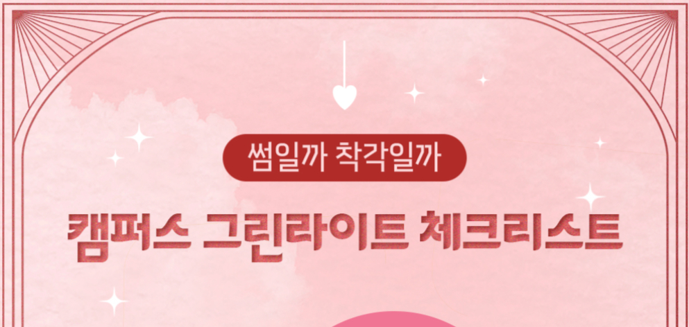 썸일까 착각일까, 캠퍼스 그린라이트 체크리스트