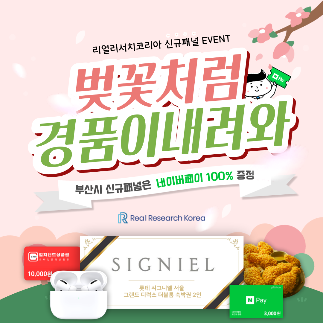 공모전/대외활동 | [리얼리서치] 부산 시민 패널 모집 이벤트