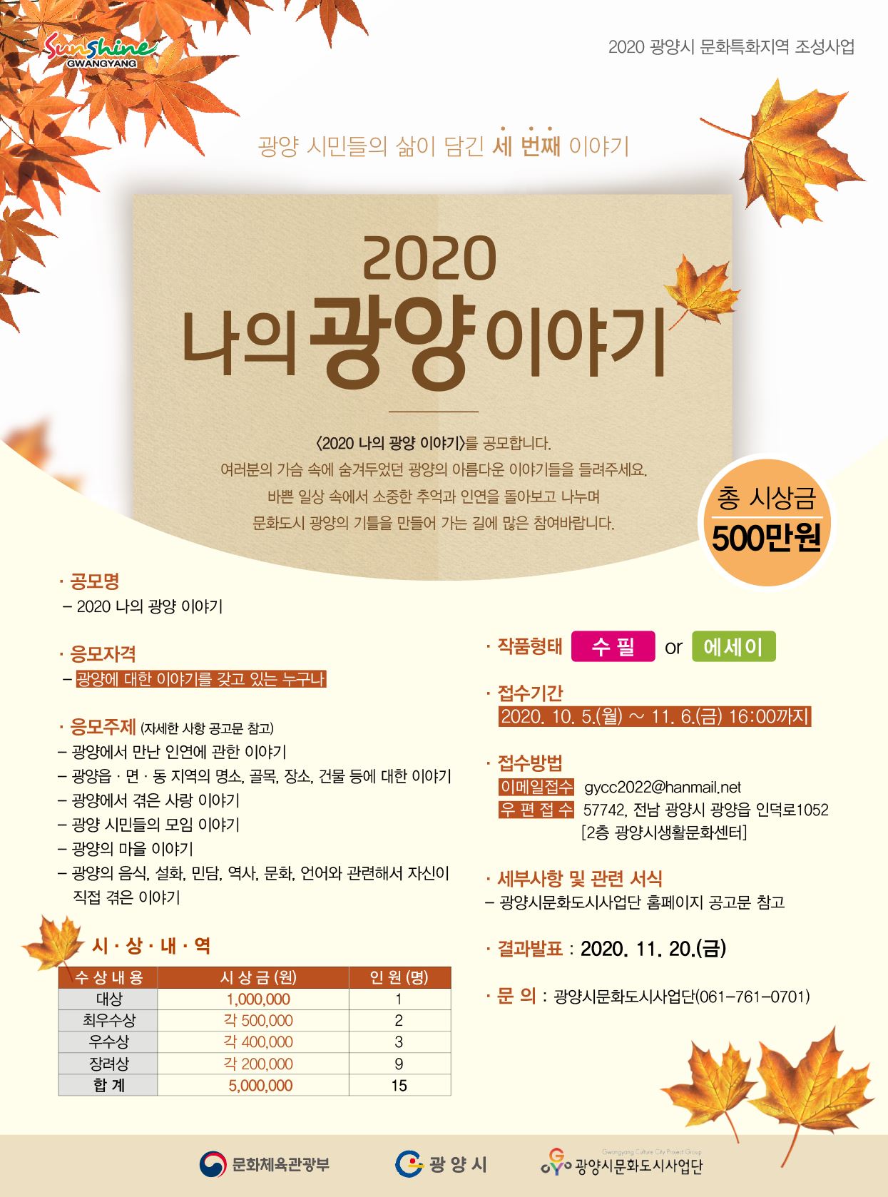 2020 나의 광양 이야기