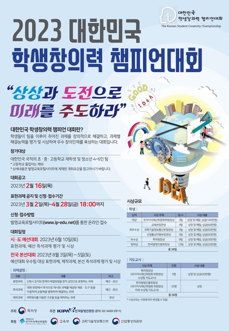 2023 대한민국 학생창의력 챔피언대회