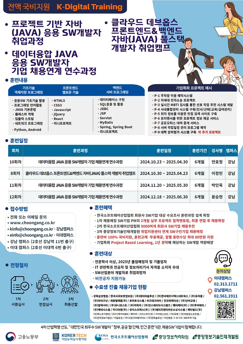 클라우드 데브옵스 자바(JAVA) 풀스택 개발자 취업캠프