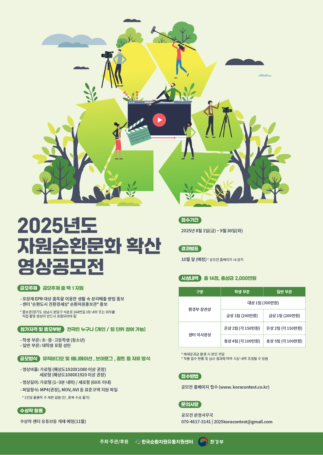 2025년도 자원순환문화 확산 영상공모전
