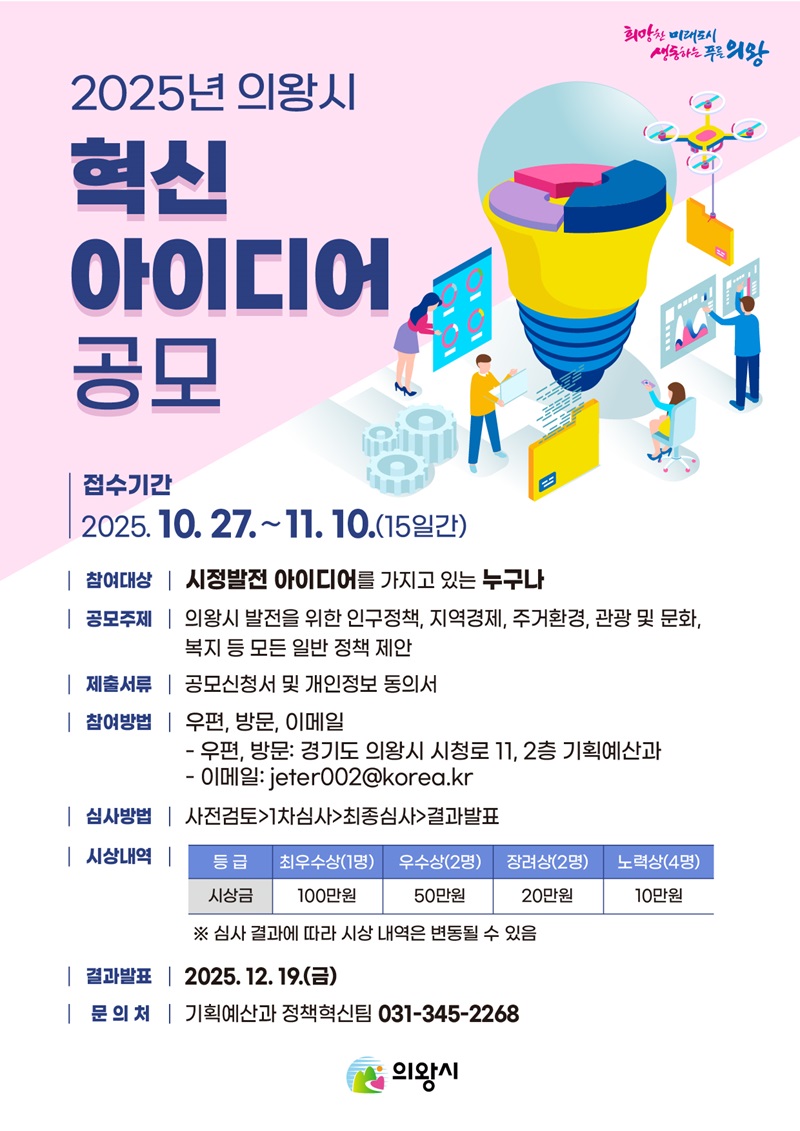 2025년 의왕시 혁신 아이디어 공모