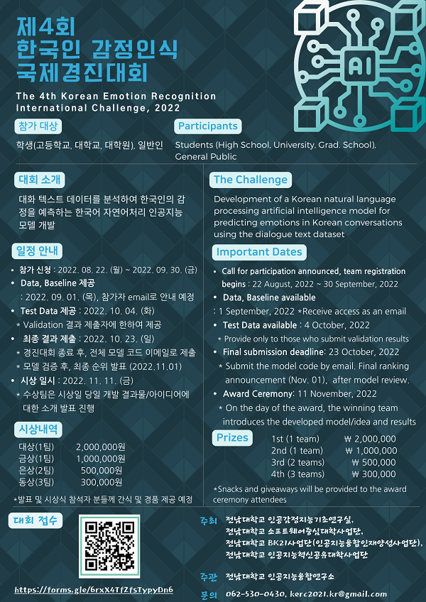 제4회 한국인 감정인식 국제경진대회