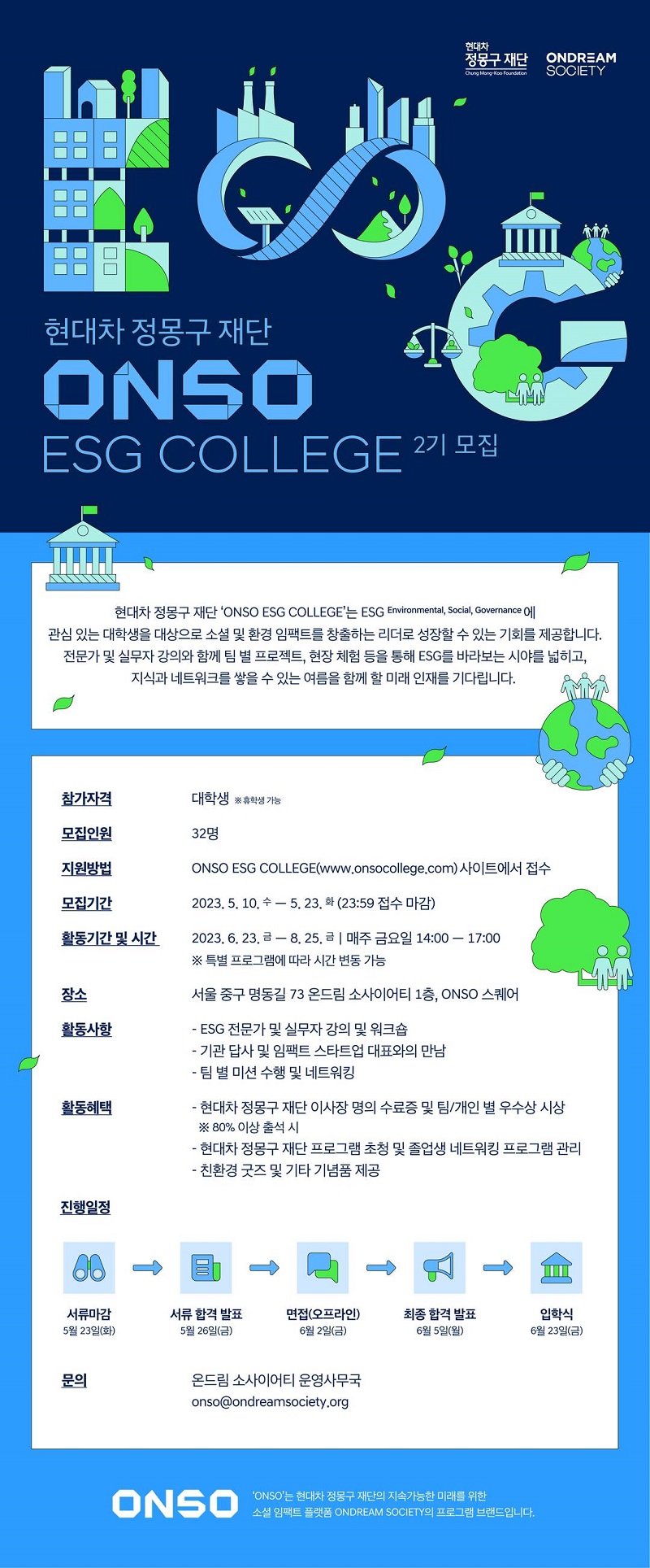 [현대차 정몽구 재단] ONSO ESG COLLEGE