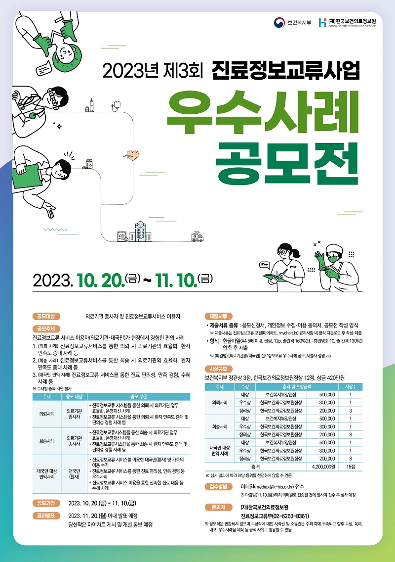 2023년 진료정보교류사업 우수사례 공모전