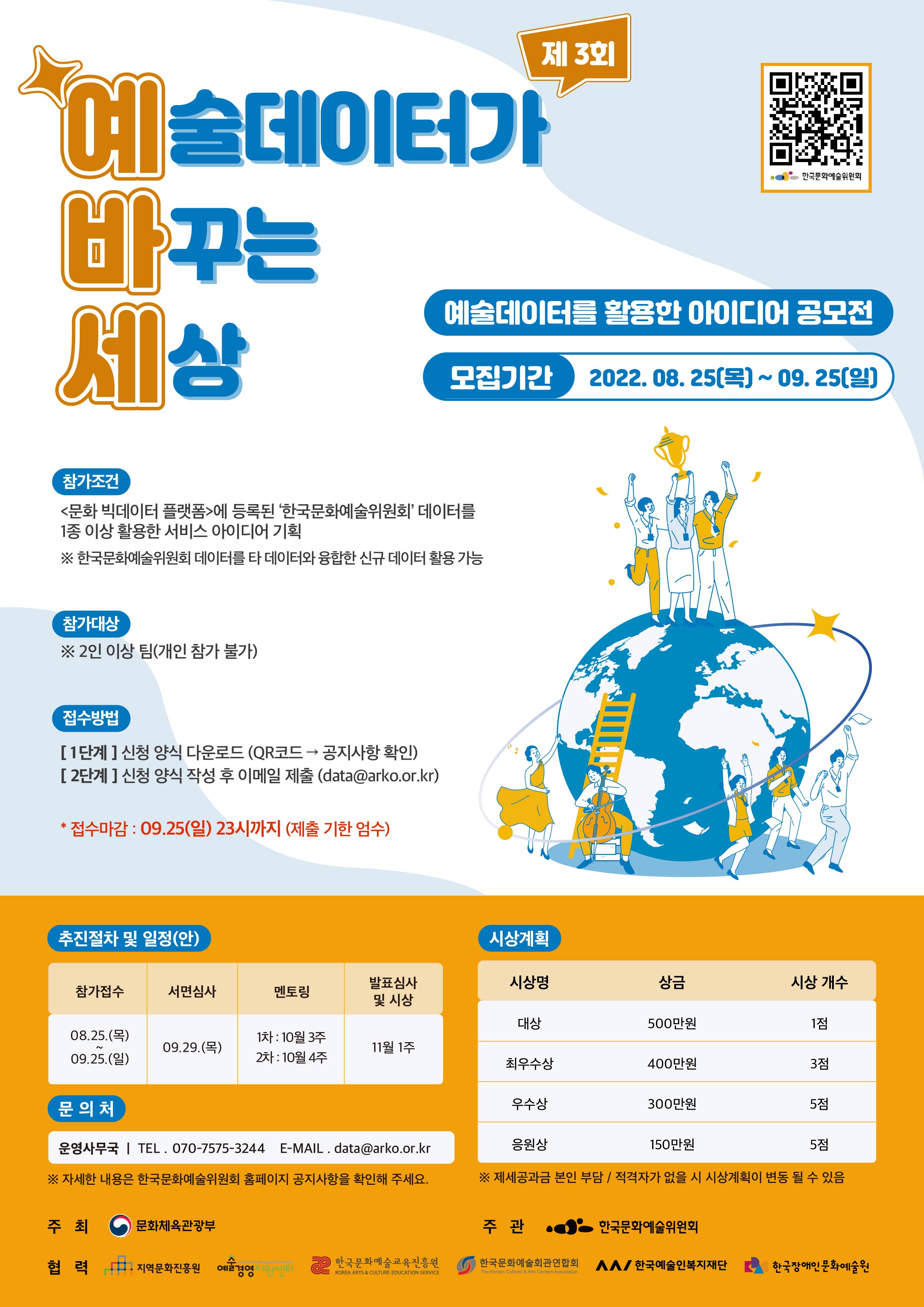 예술데이터를 활용한 아이디어 공모전 참가자 모집
