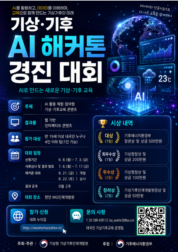 기상·기후 AI 해커톤 경진대회
