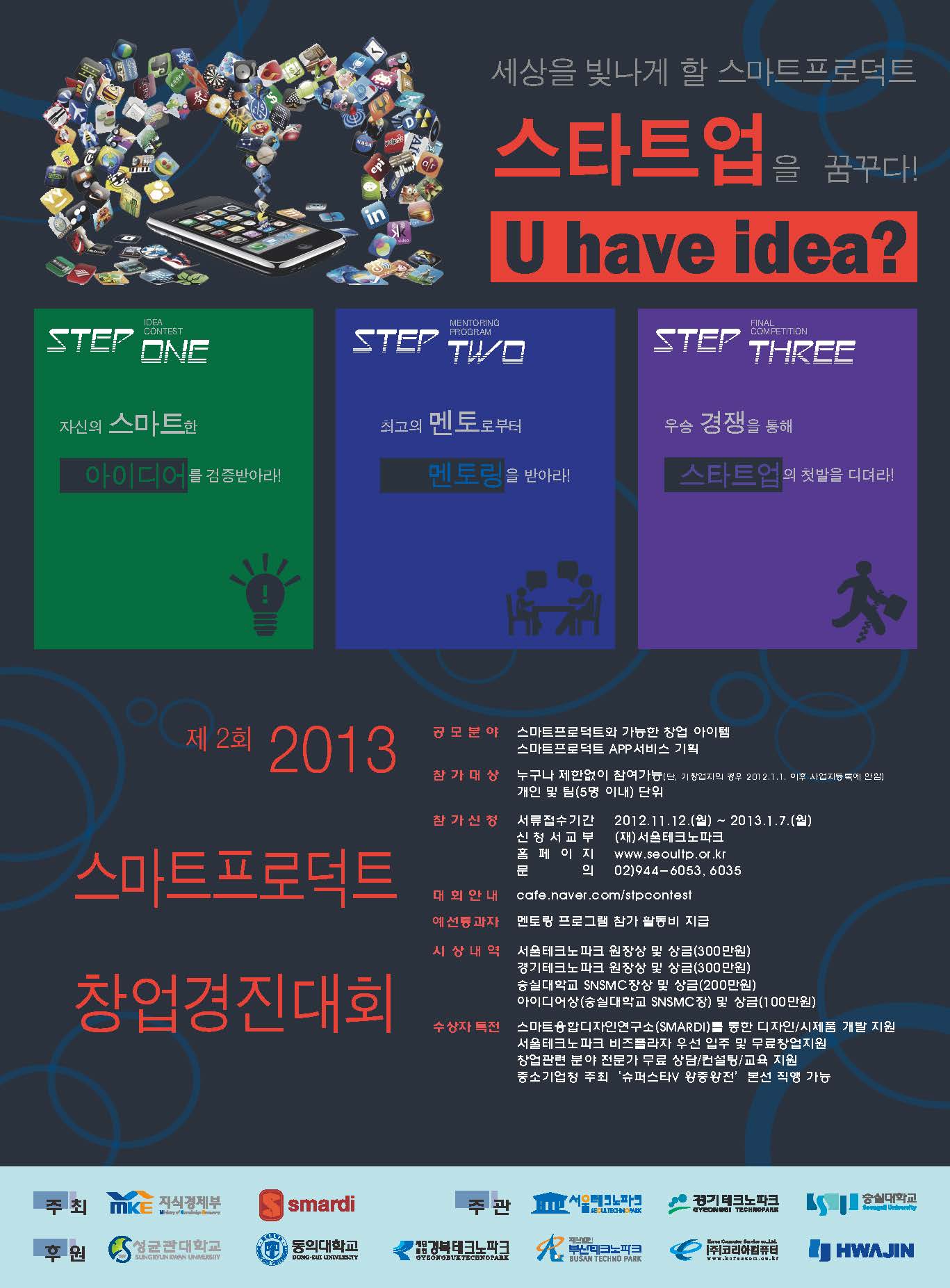 제 2회 '2013 스마트프로덕트 창업경진대회'