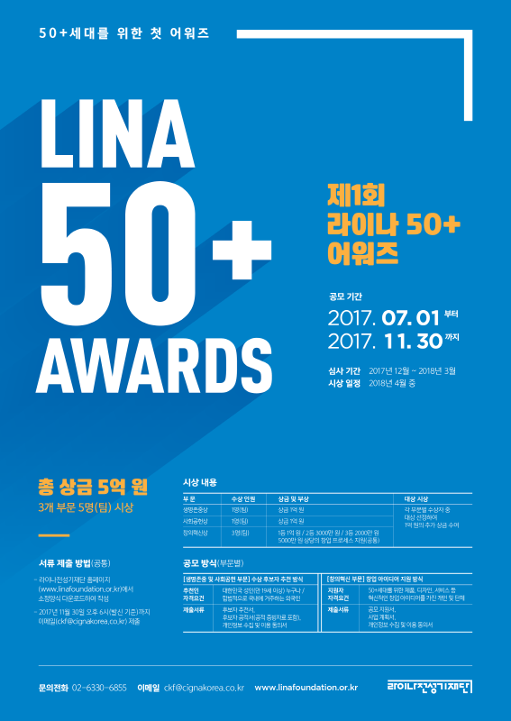 제1회 라이나50+어워즈