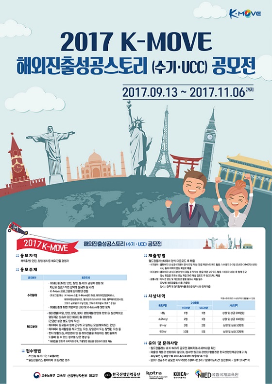 2017 K-Move 해외진출 성공스토리 (수기·UCC) 공모전