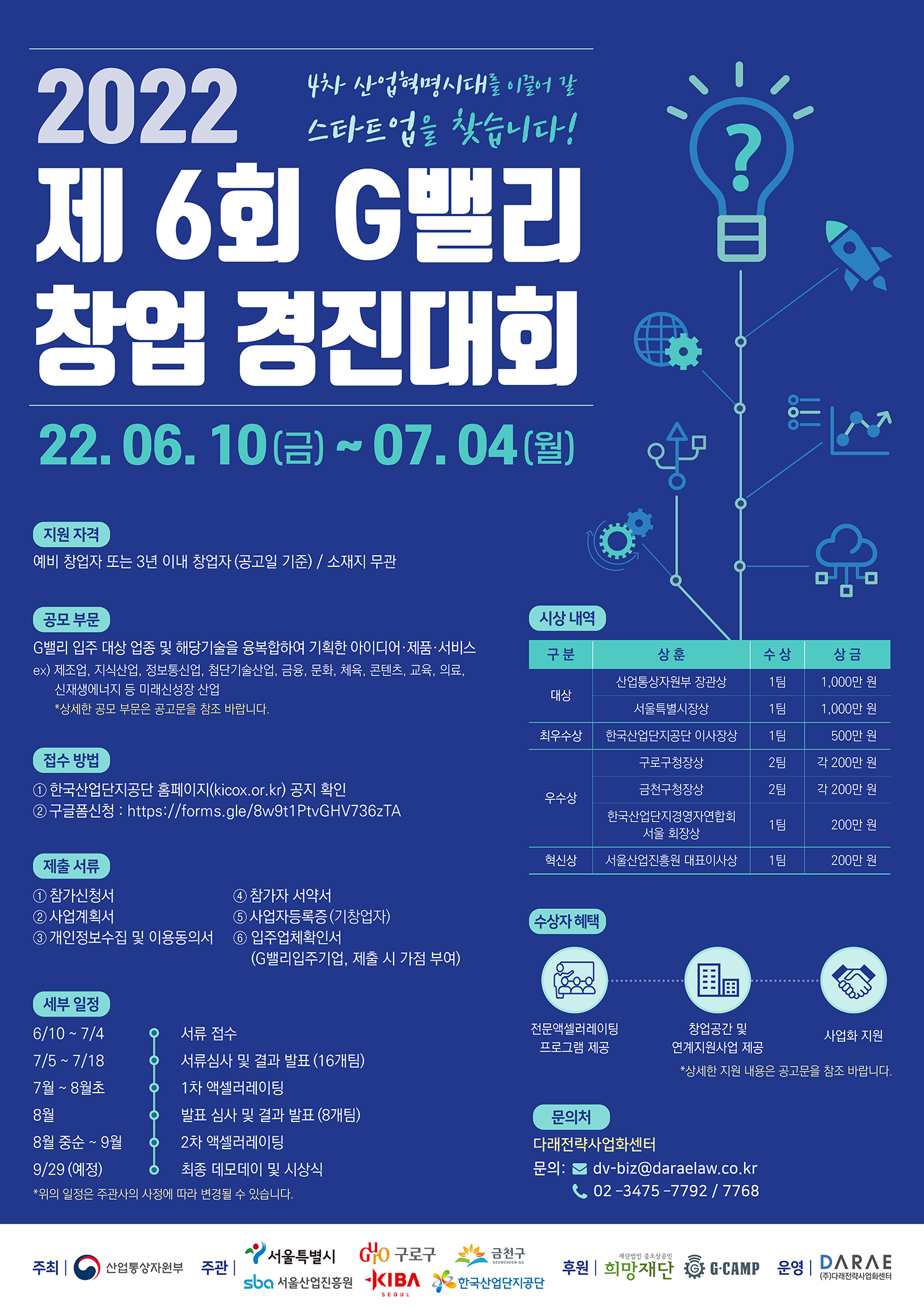 [한국산업단지공단] 2022 제6회 G밸리 창업경진대회