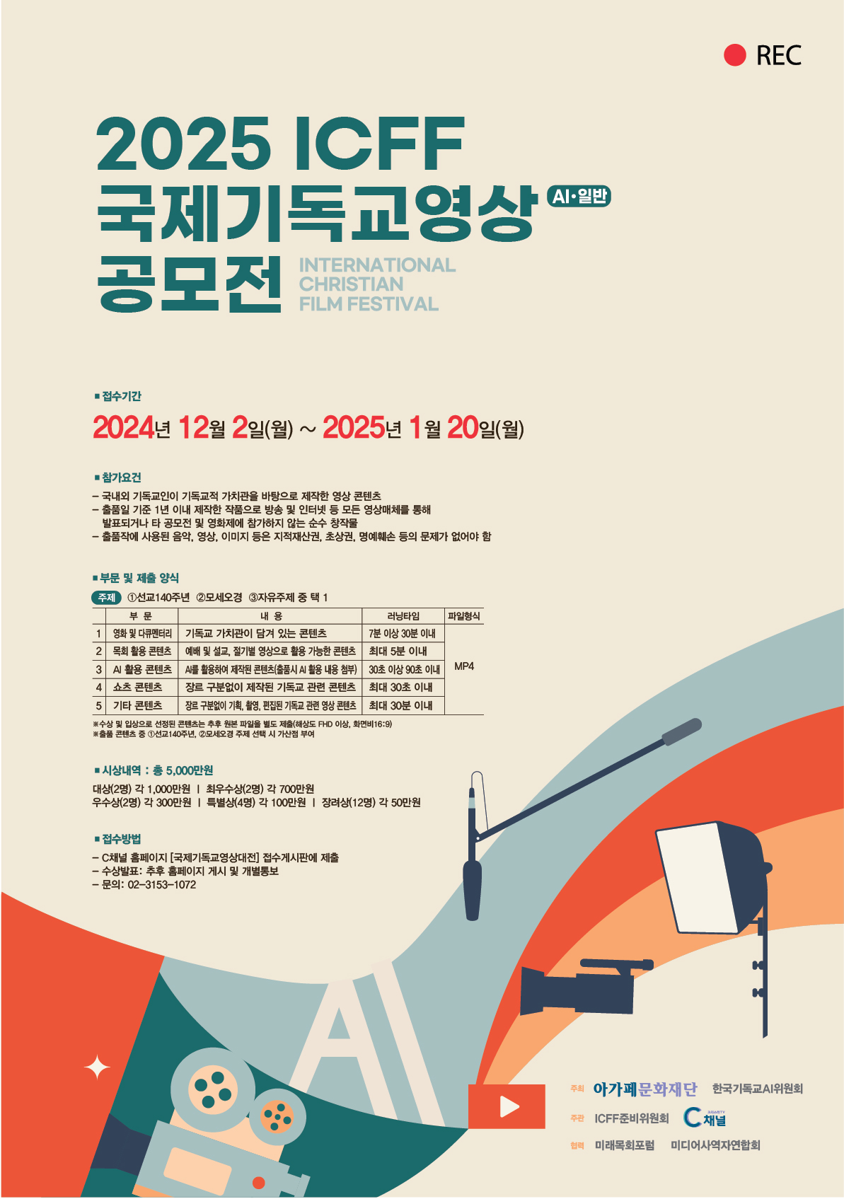 2025 ICFF 국제기독교영상(AI·일반) 공모전