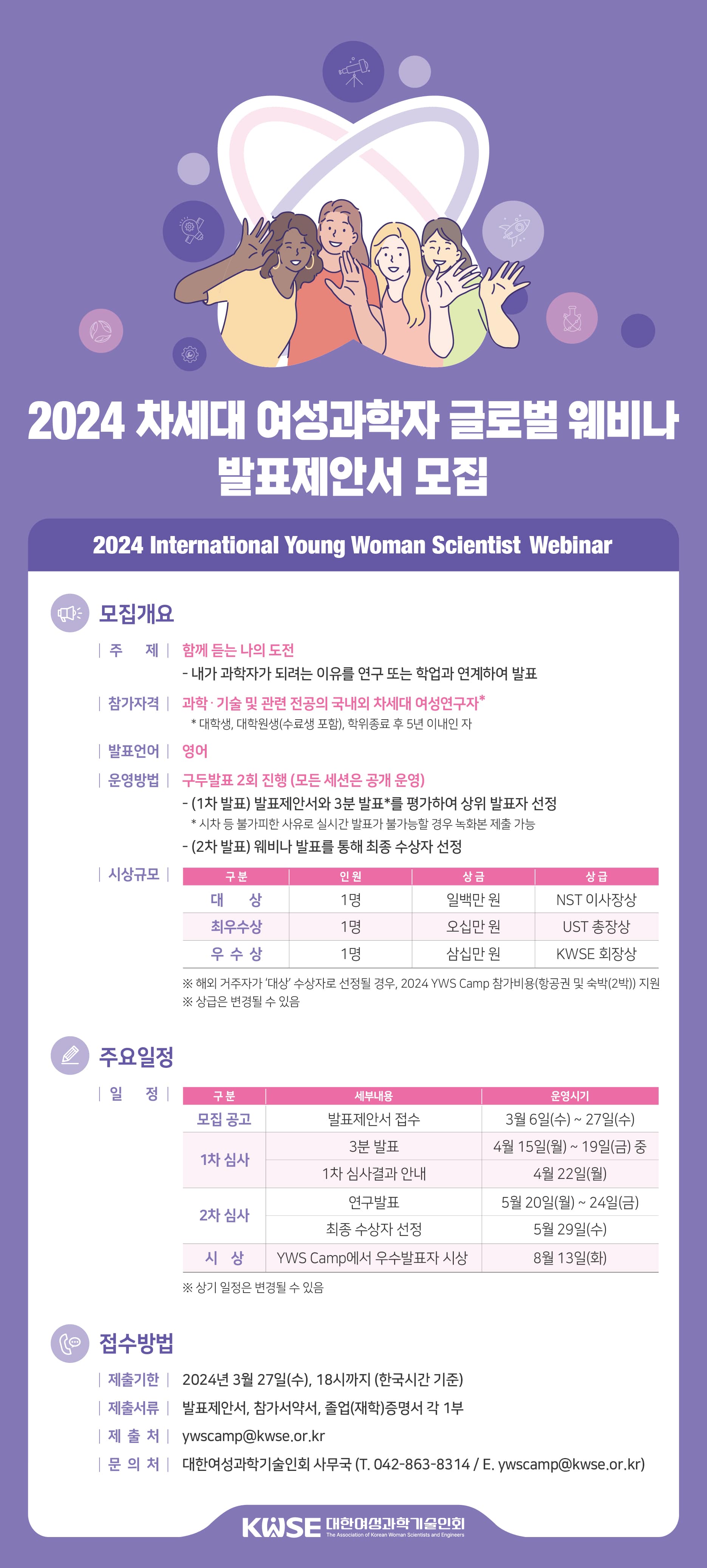 2024 차세대 여성과학자 글로벌 웨비나