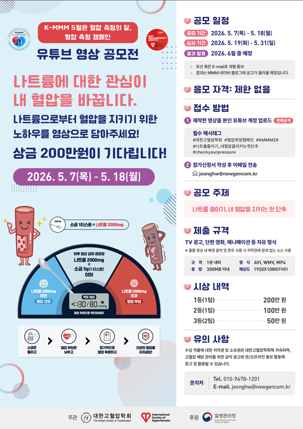 K-MMM26 고혈압 캠페인 유튜브 공모전