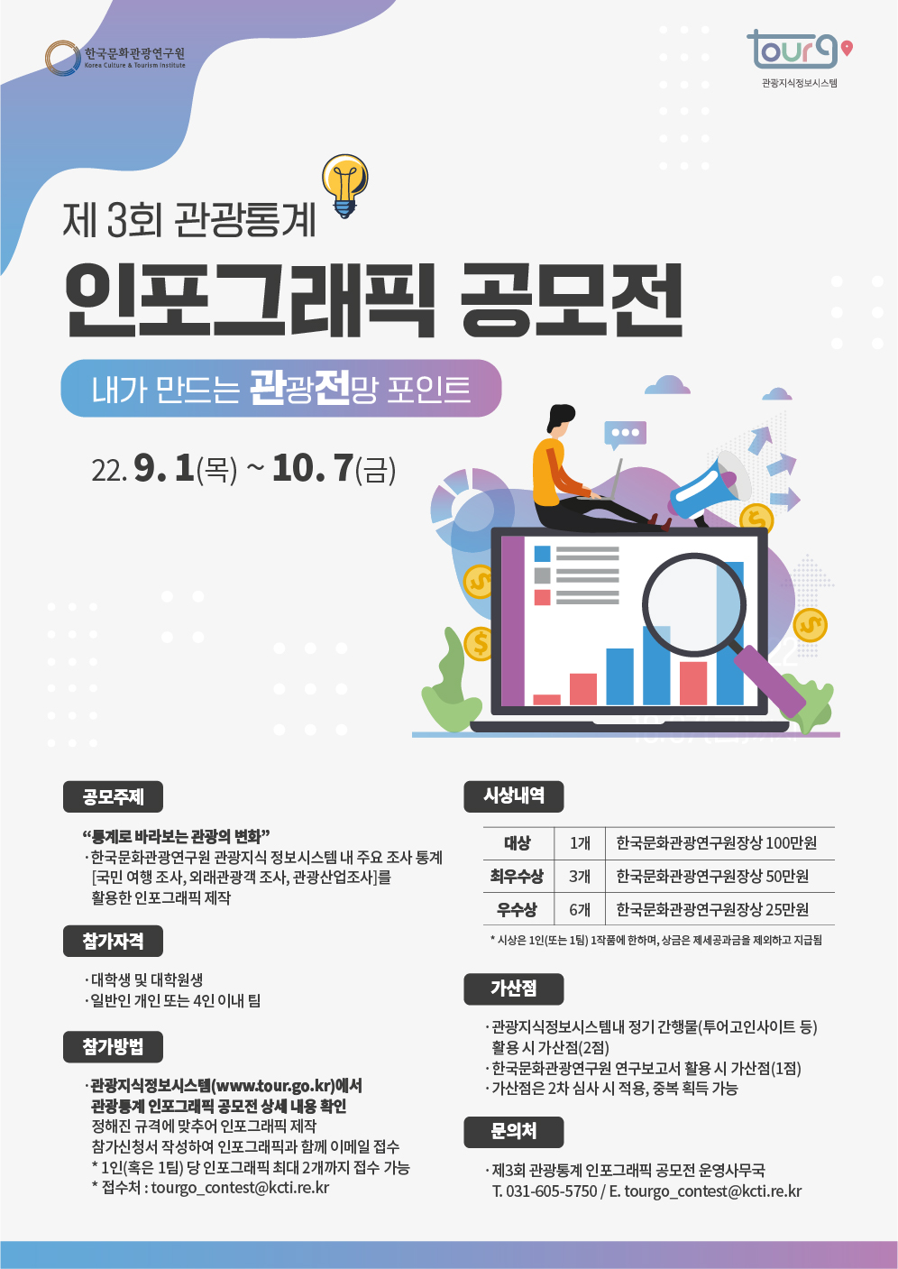 한국문화관광연구원 2022년 제3회 관광통계 인포그래픽 공모전