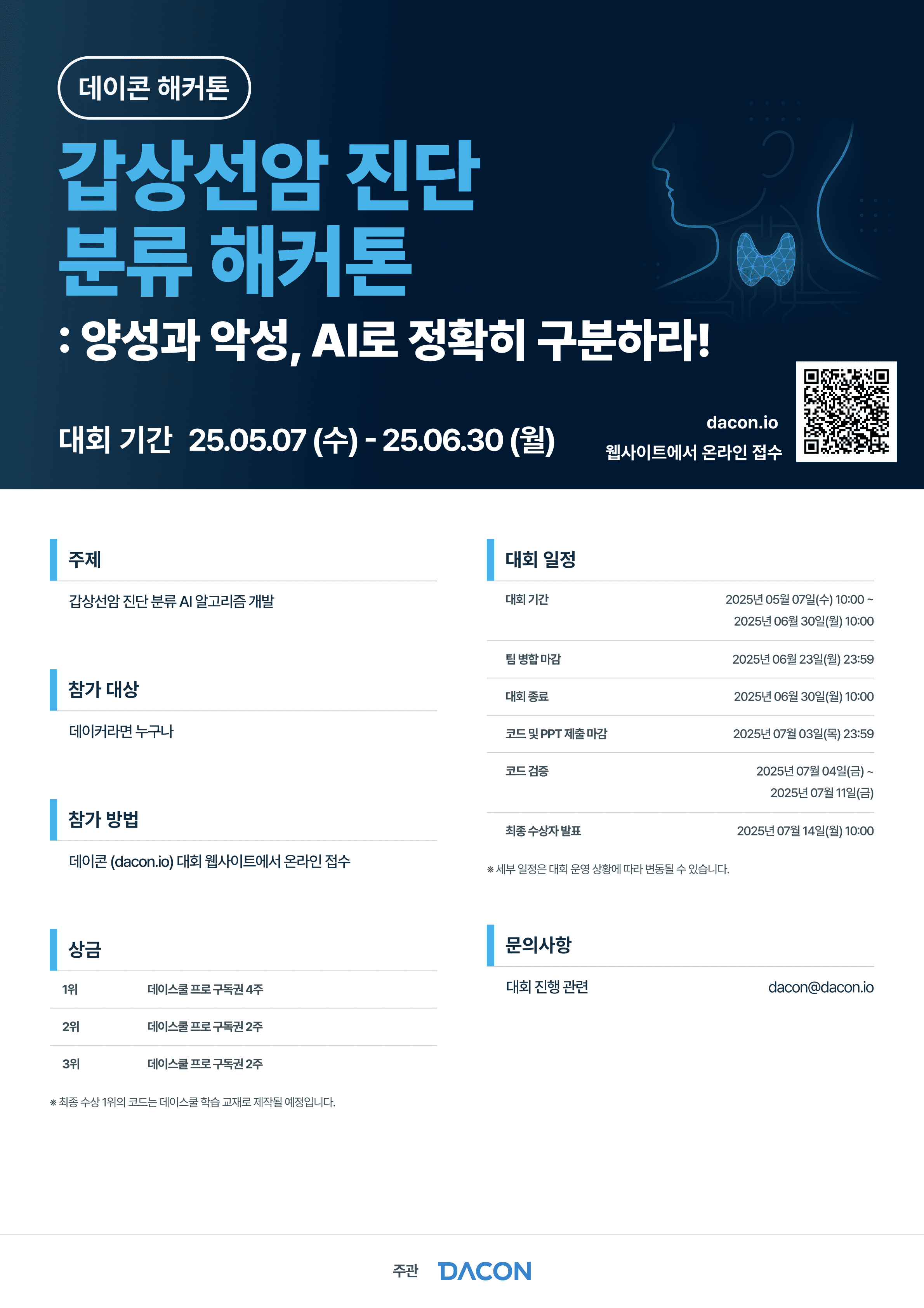 데이콘 갑상선암 진단 분류 해커톤 : 양성과 악성, AI로 정확히 구분하라!