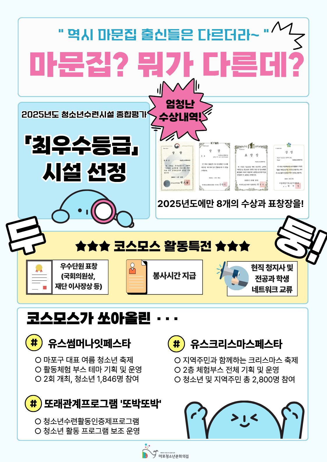 예비청소년지도사활동단 코스모스 5기 추가모집 안내