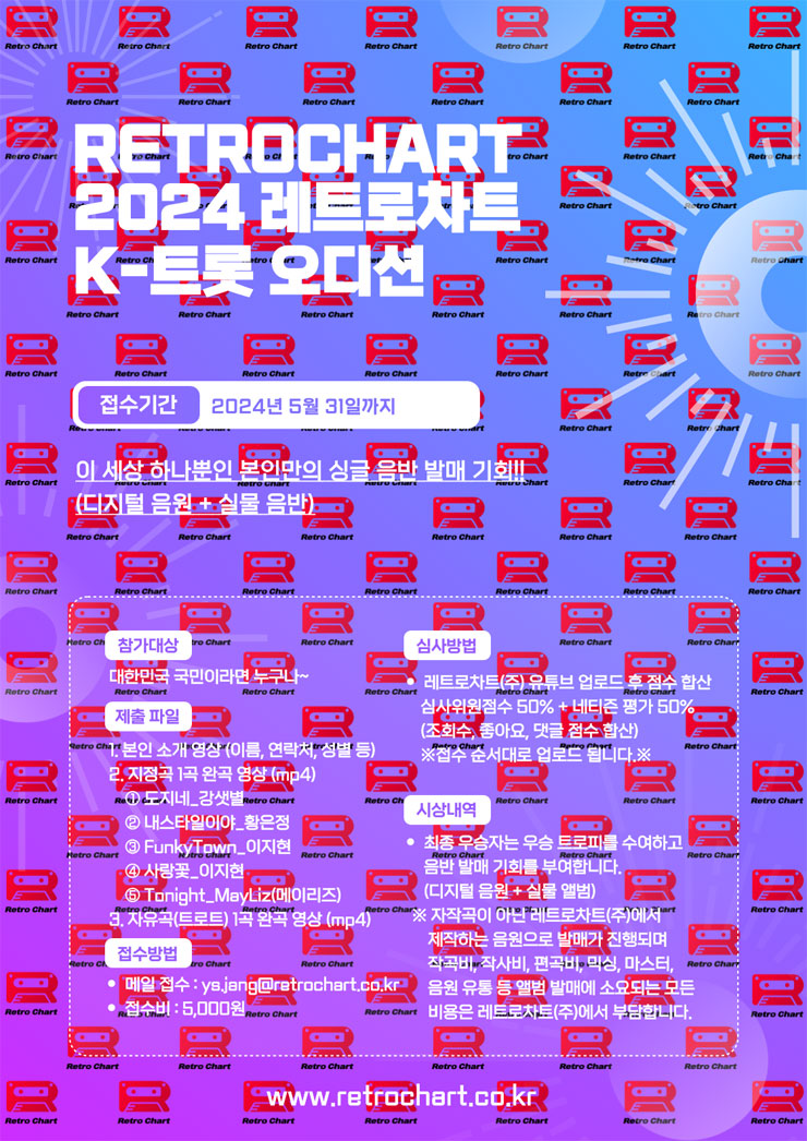 2024 레트로차트 K-트롯 오디션