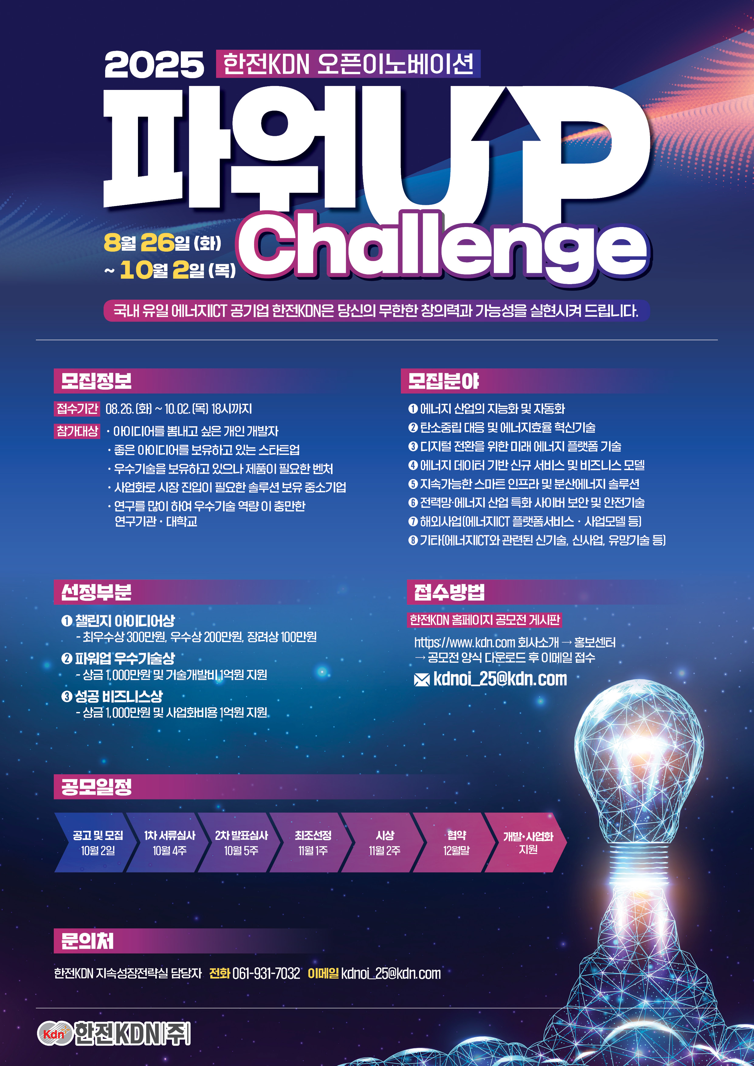 한전KDN 오픈이노베이션 파워업 챌린지 2025