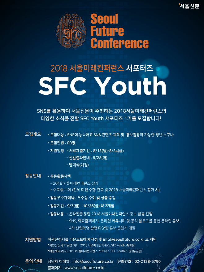 2018서울미래컨퍼런스 SFC Youth 서포터즈 1기