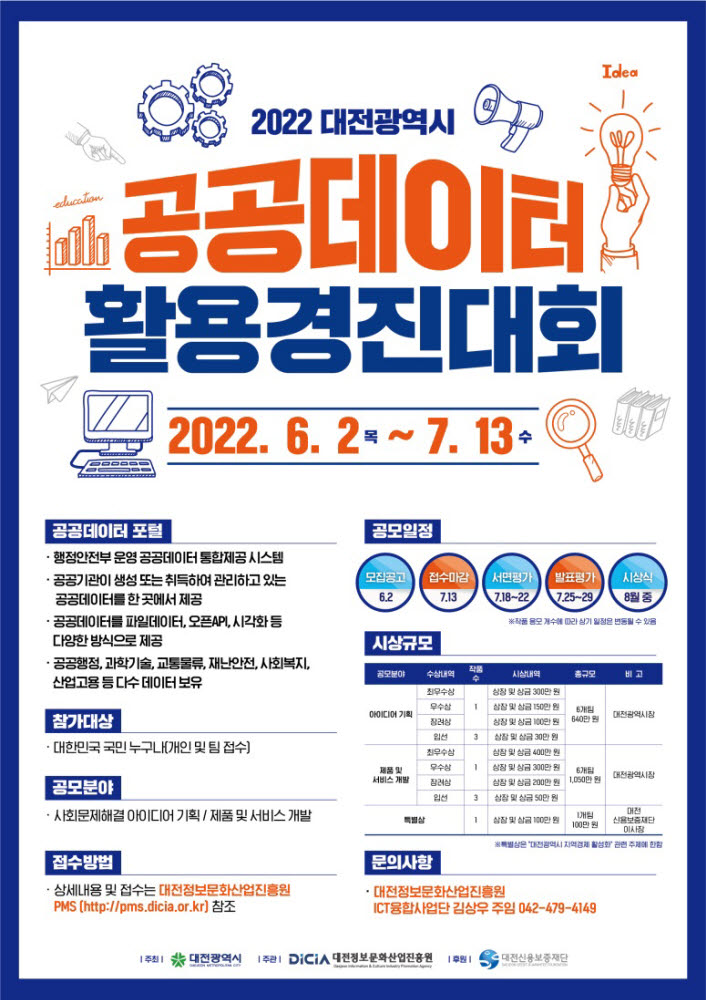 2022 대전광역시 공공데이터 활용 경진대회