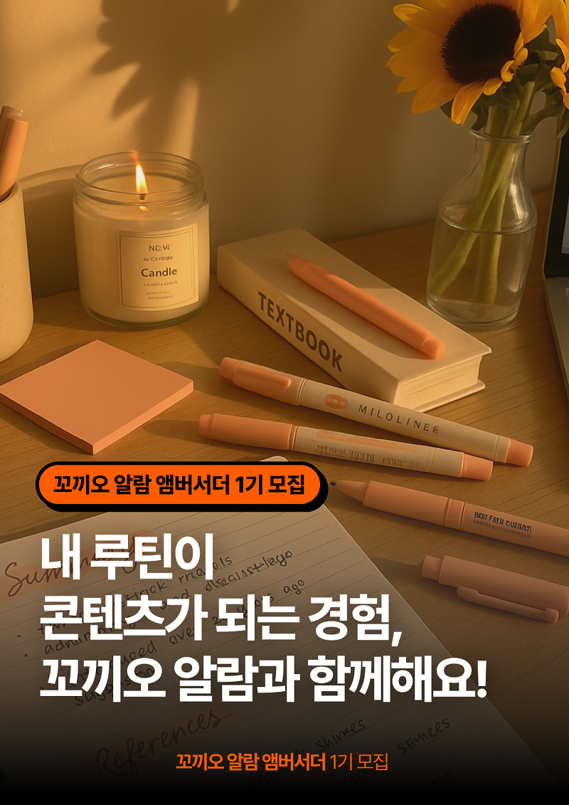 꼬끼오 알람 앰버서더 1기 모집