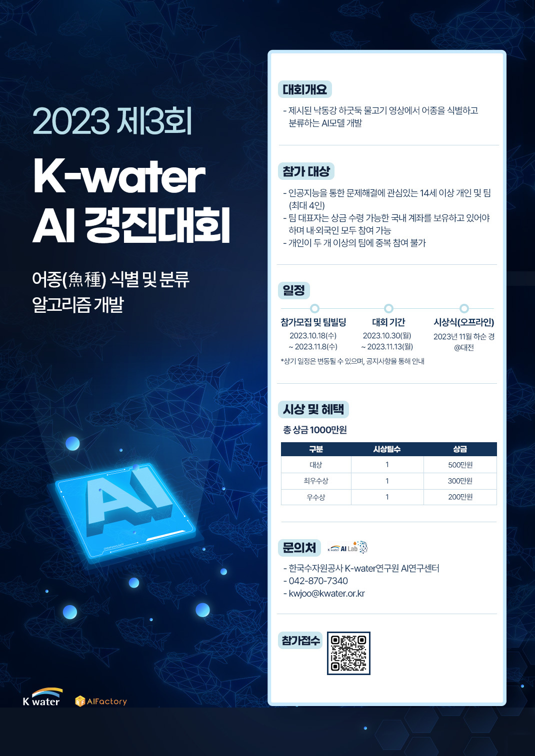 2023 제3회 K-water AI 경진대회 '어종(魚種) 식별 및 분류 알고리즘 개발'