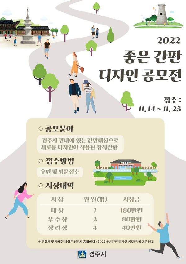 022 경주시 좋은간판 디자인 공모전