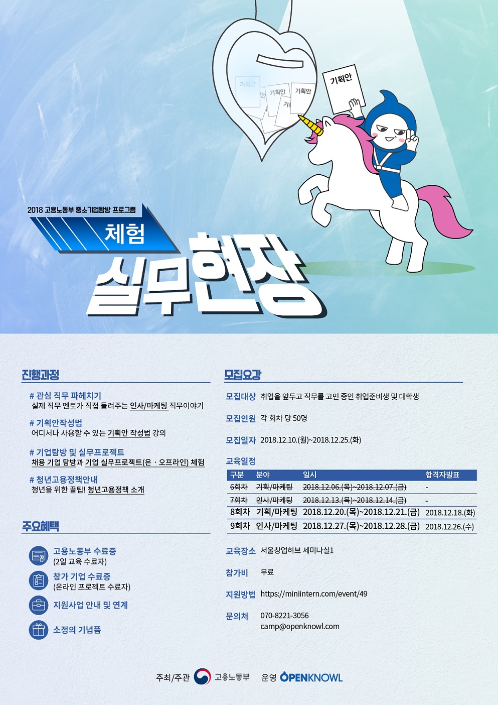 인사담당/마케터를 꿈꾸는 취준생의 스펙쌓기 2일캠프,체험 실무현장