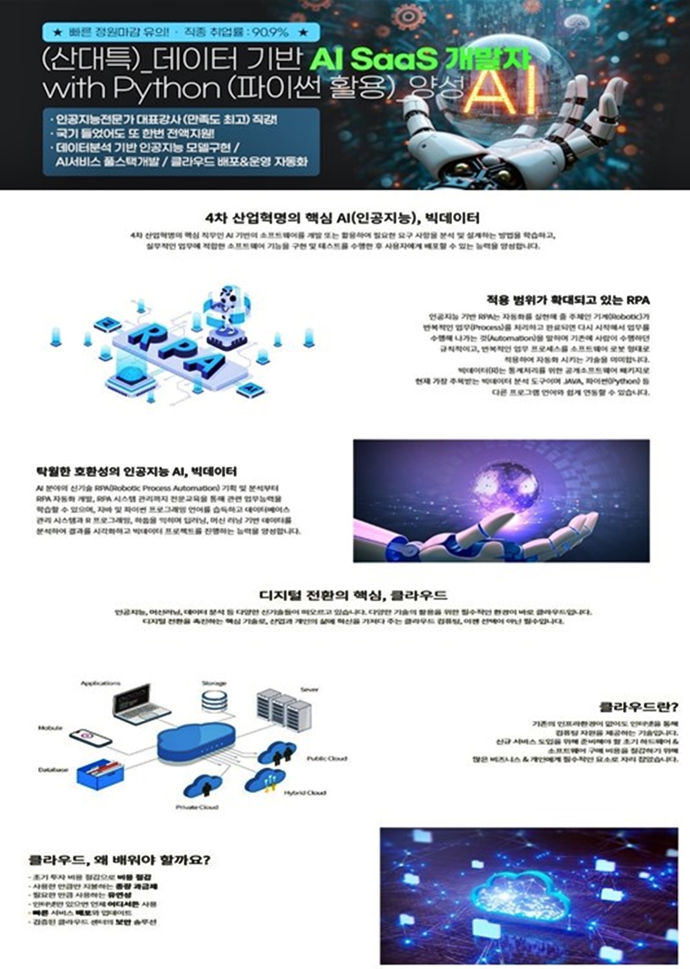 (산대특) 데이터 기반 AI SaaS 개발자 with Python(파이썬 활용)양성
