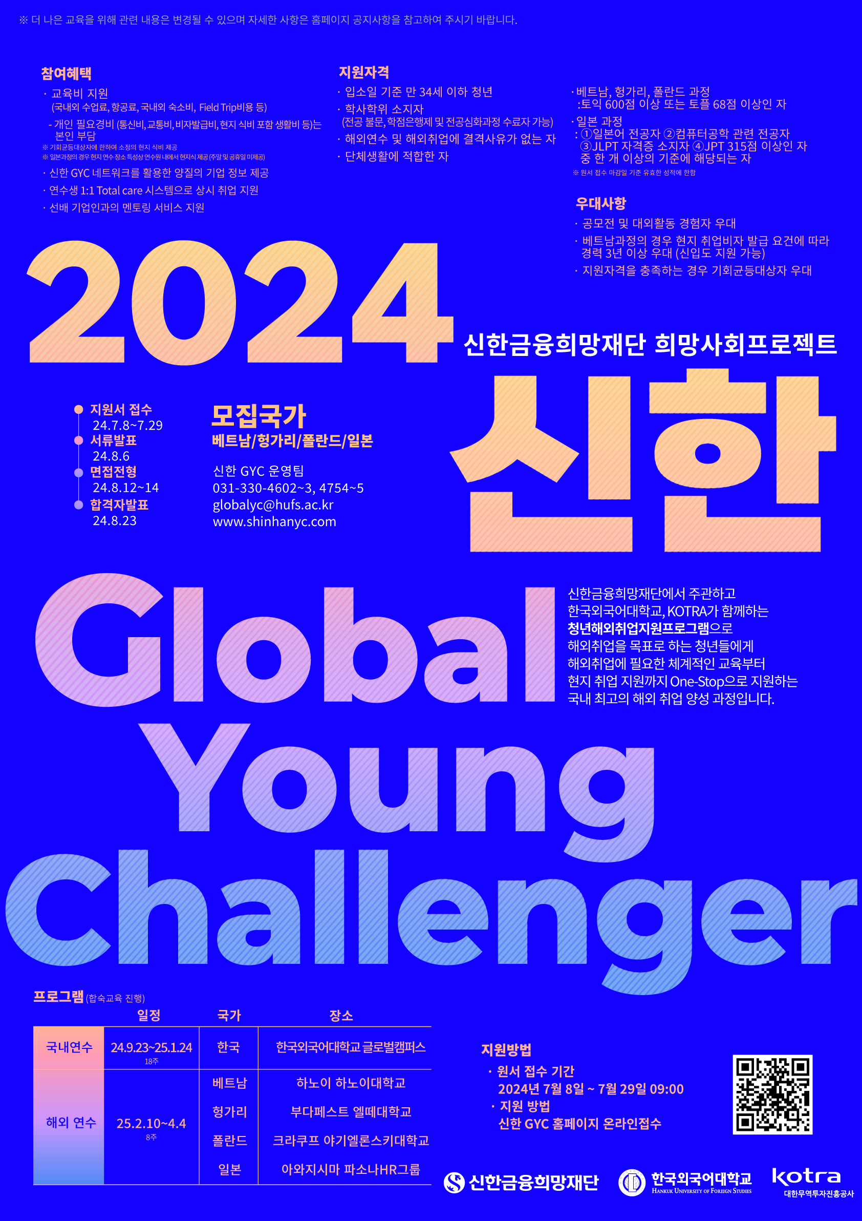신한 GYC(Global Young Challenger) 6기 모집