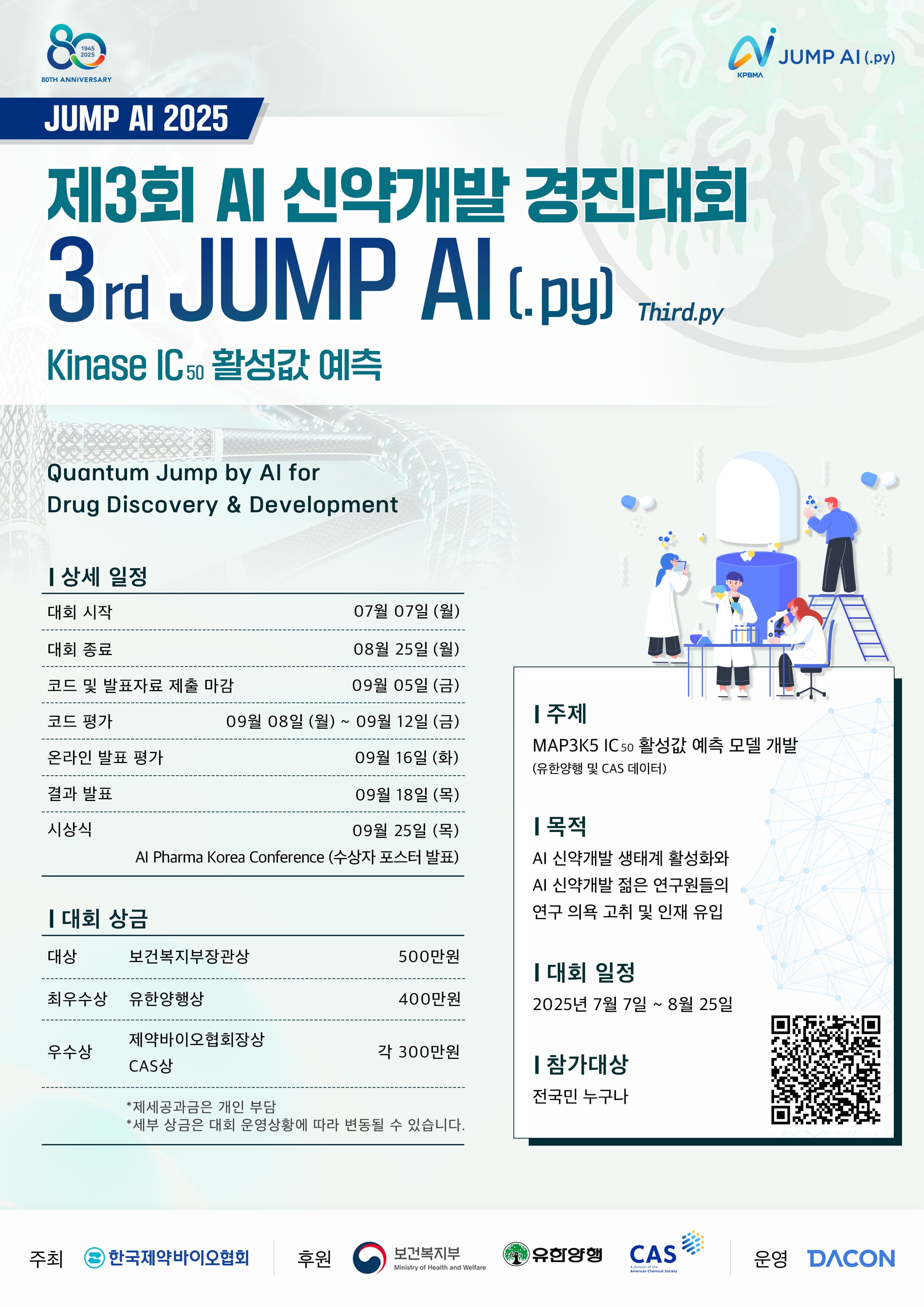 데이콘 Jump AI 2025 : 제 3회 AI 신약개발 경진대회