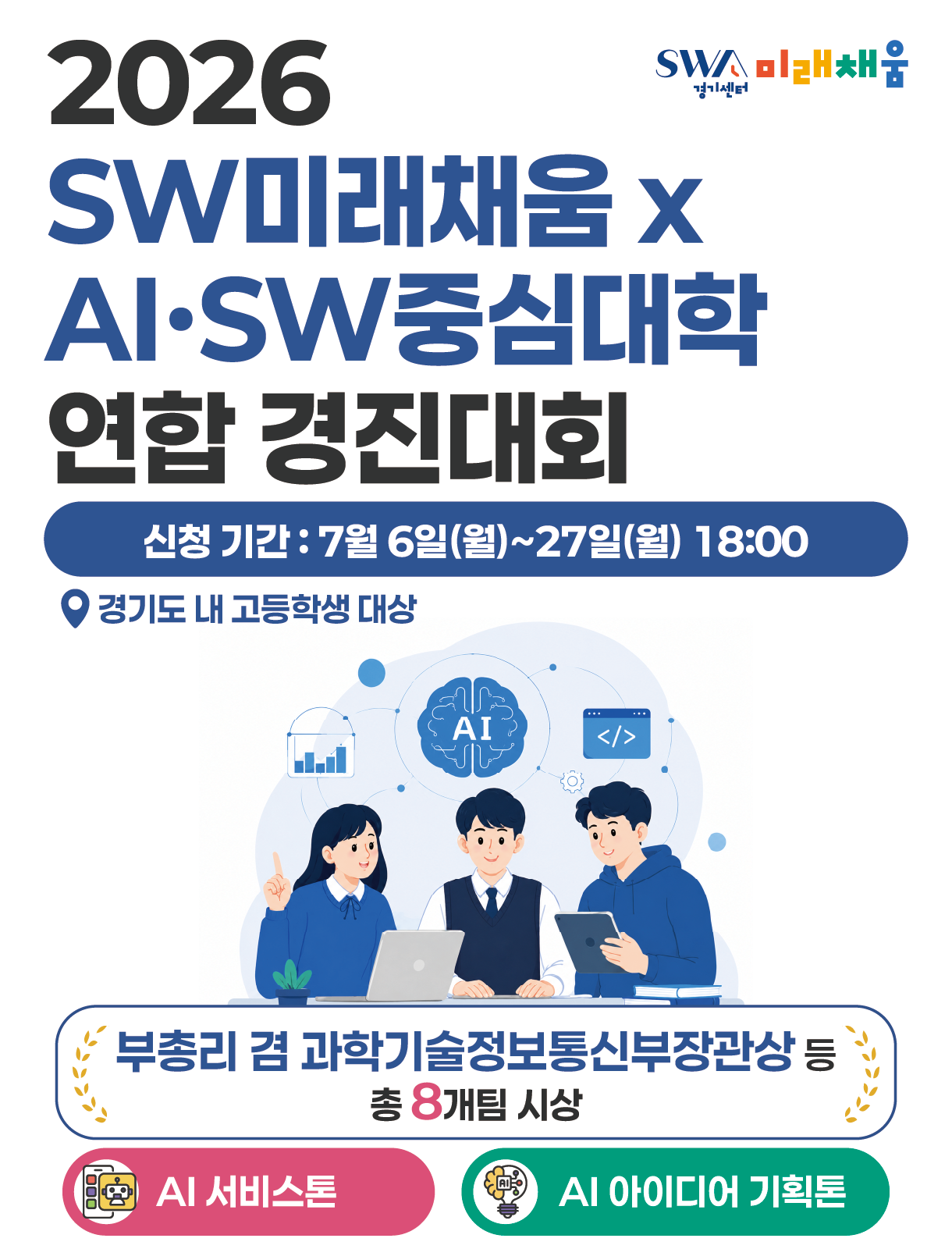2026년 SW미래채움 × AI·SW중심대학 연합 경진대회