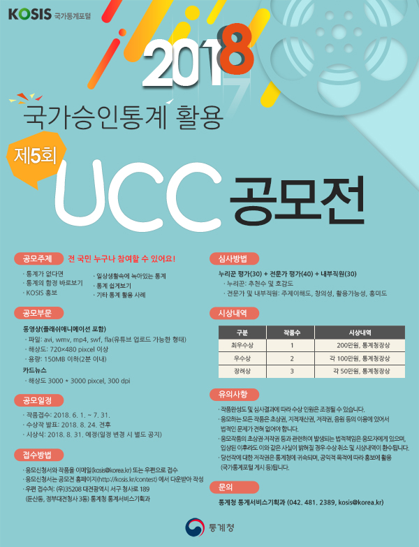 제5회 국가통계포털 활용 UCC 공모전