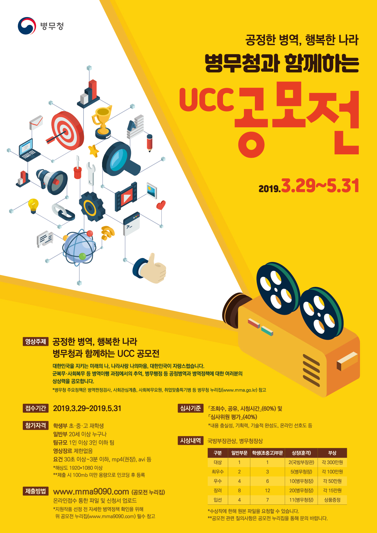 병무청과 함께하는 UCC 공모전