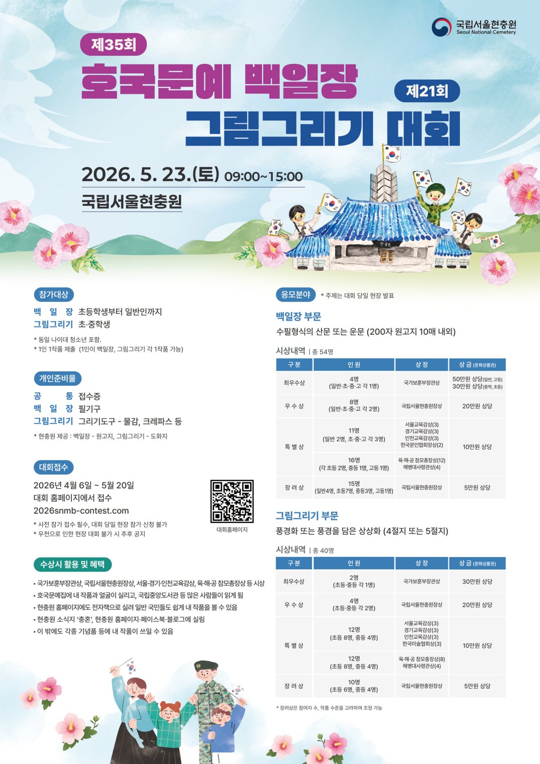 2026년 호국문예 백일장, 그림그리기 대회