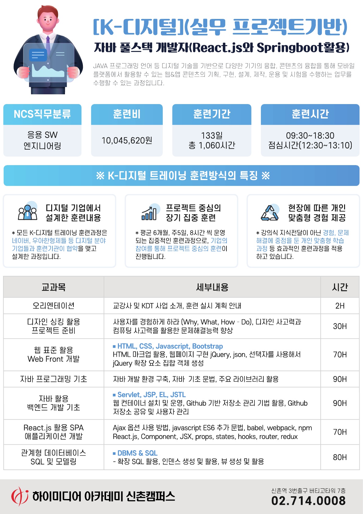 [K디지털](실무 프로젝트기반) 자바 풀스택 개발자(React.js와 Springboot활용)