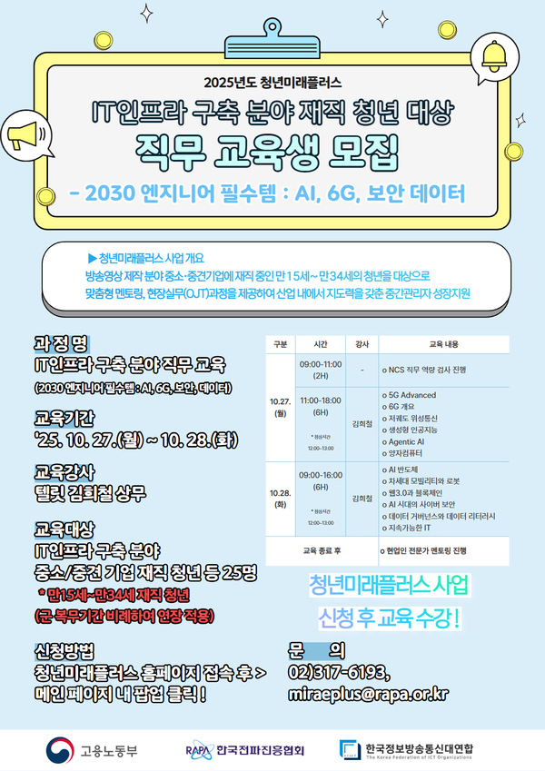 청년미래플러스 IT 구축 분야 교육