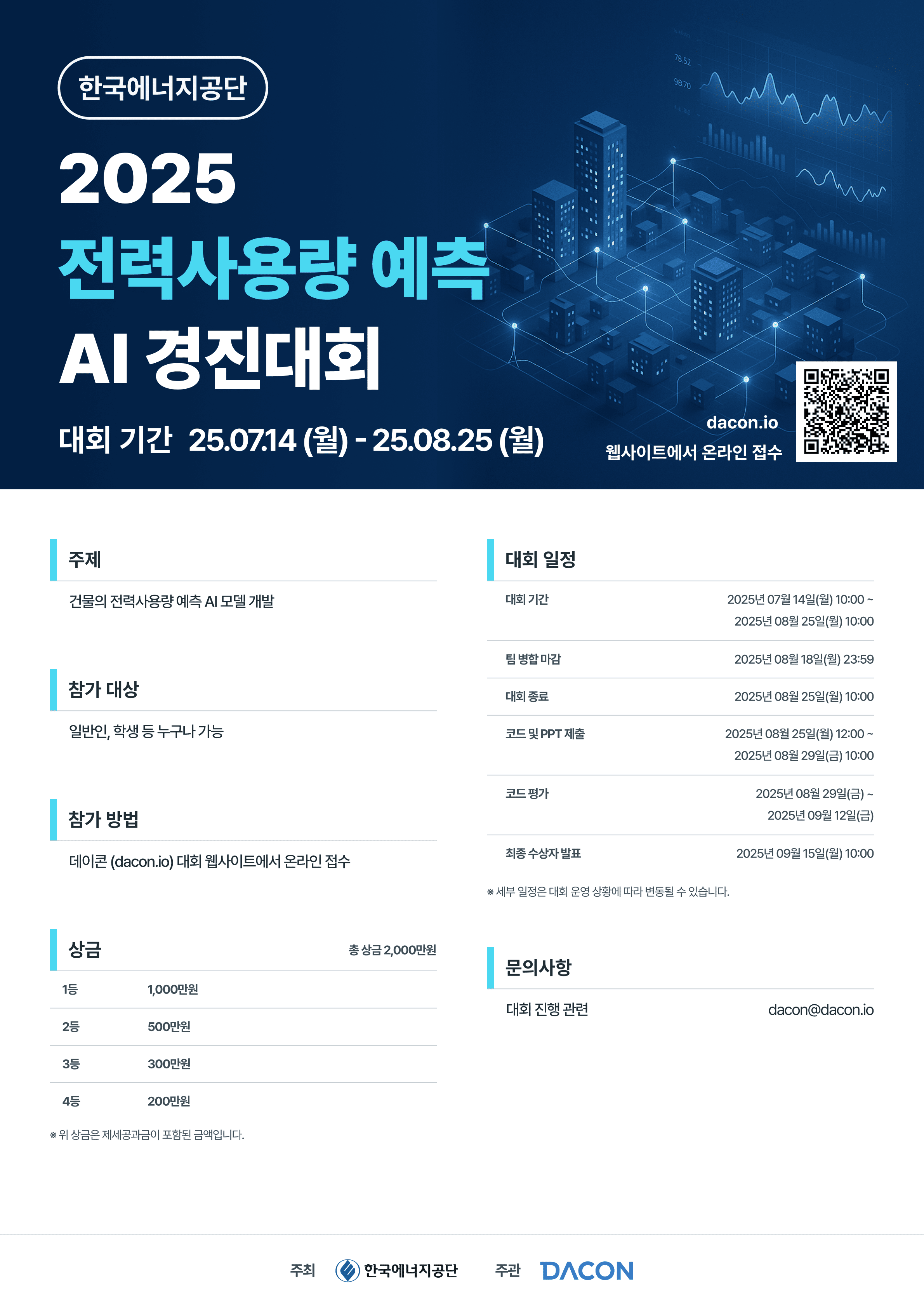 데이콘 2025 전력사용량 예측 AI 경진대회