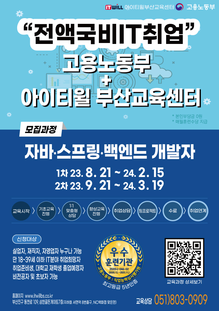 [K-디지털트레이닝] 프로젝트 기반 핀테크 서비스 자바 개발자 취업과정