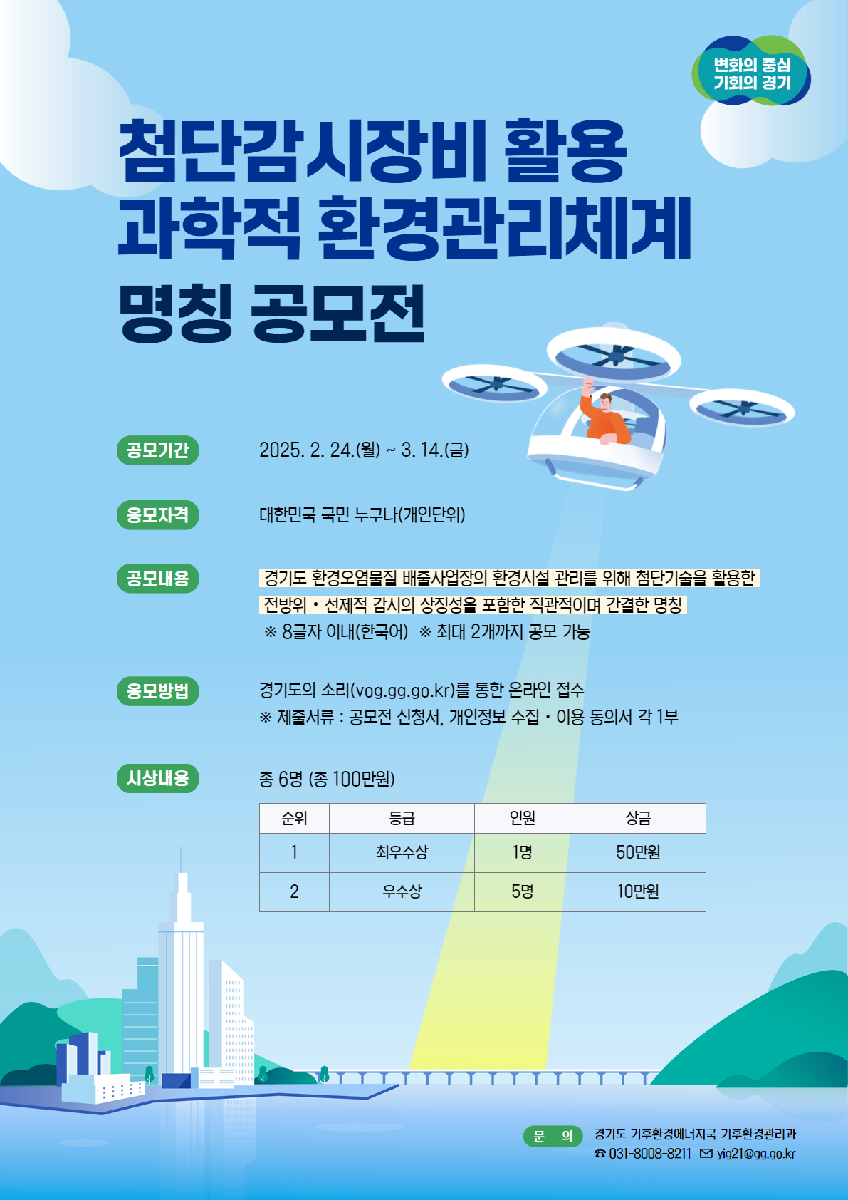 첨단감시장비 활용 과학적 환경관리체계 명칭 공모