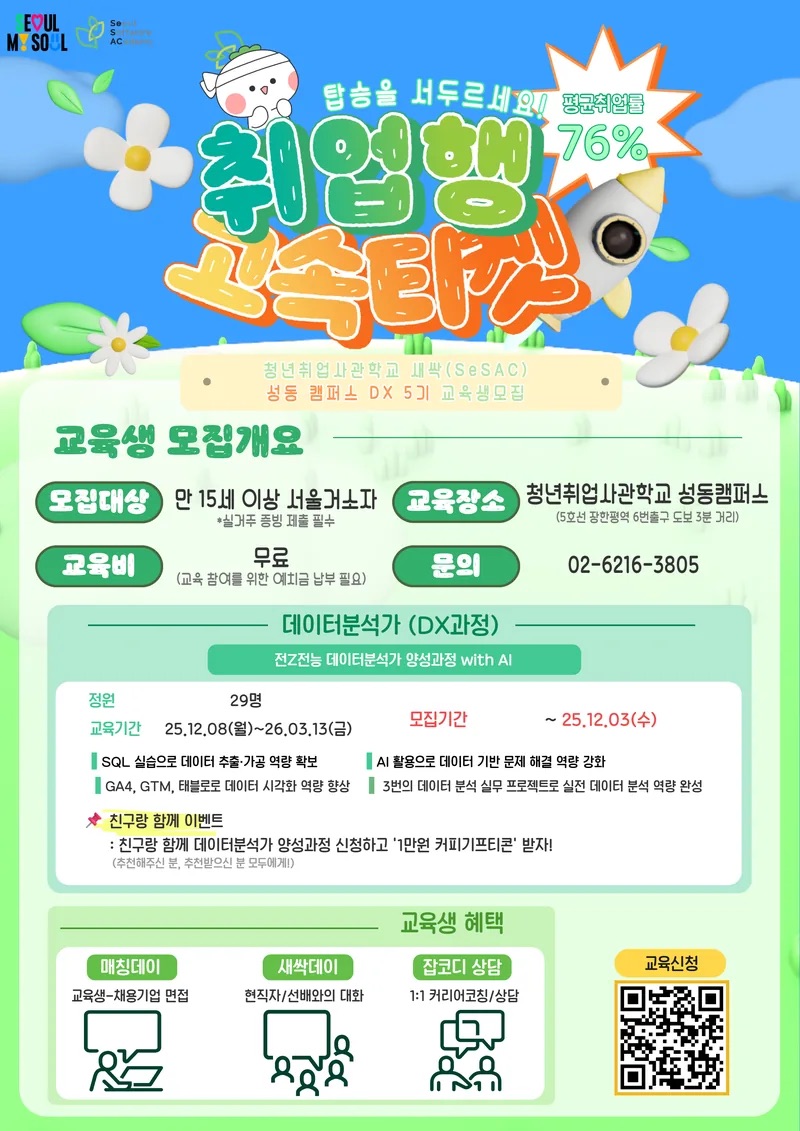 서울경제진흥원 SeSAC 성동캠 DX 5기 데이터분석가 양성과정