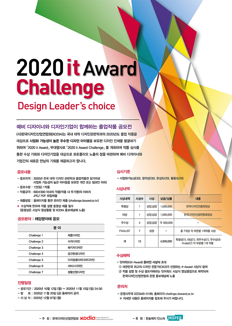 「2020 it-Award Challenge (2020 잇어워드 챌린지)」