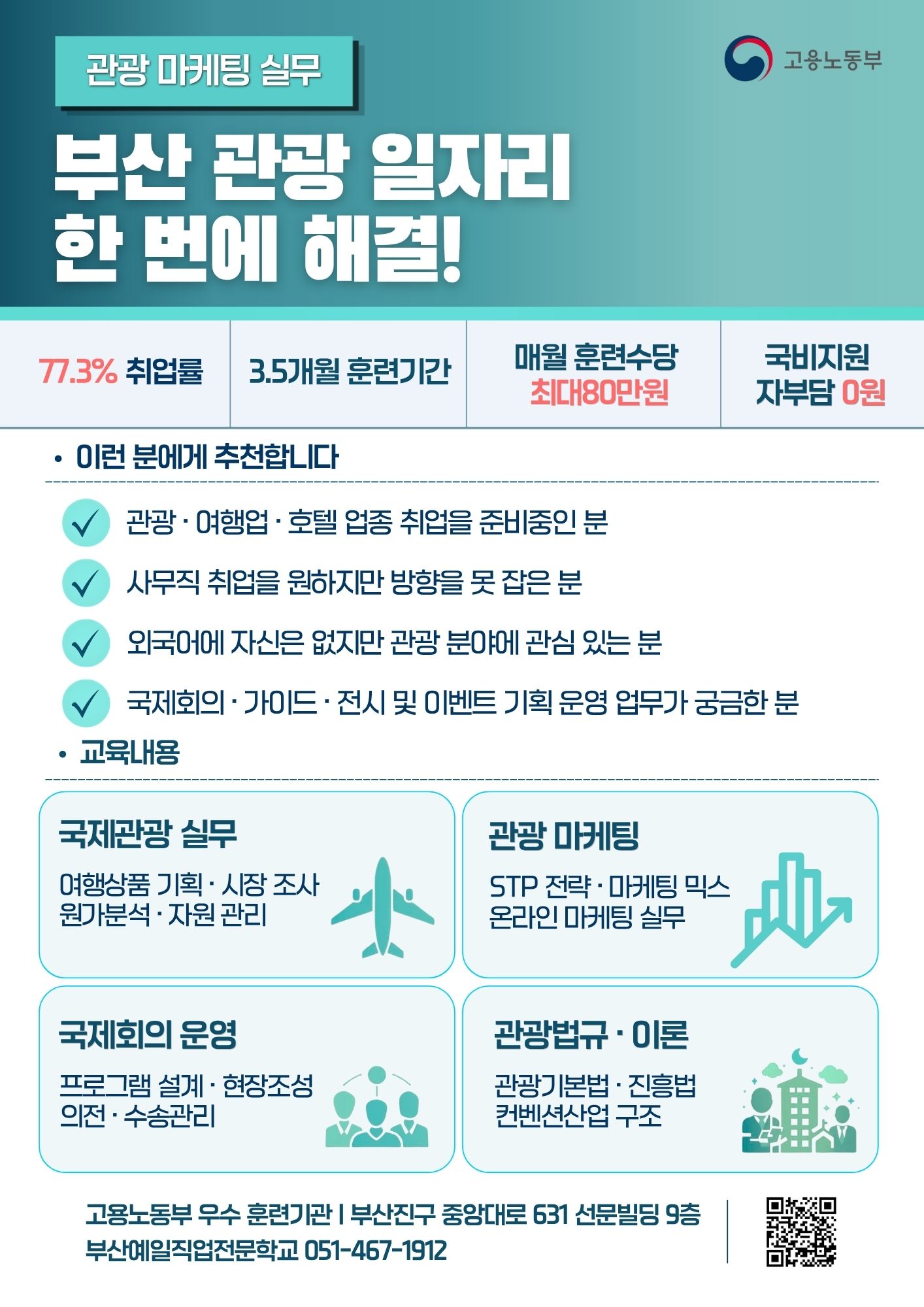 관광·컨벤션 실무 프로젝트 전문가 양성 과정 모집