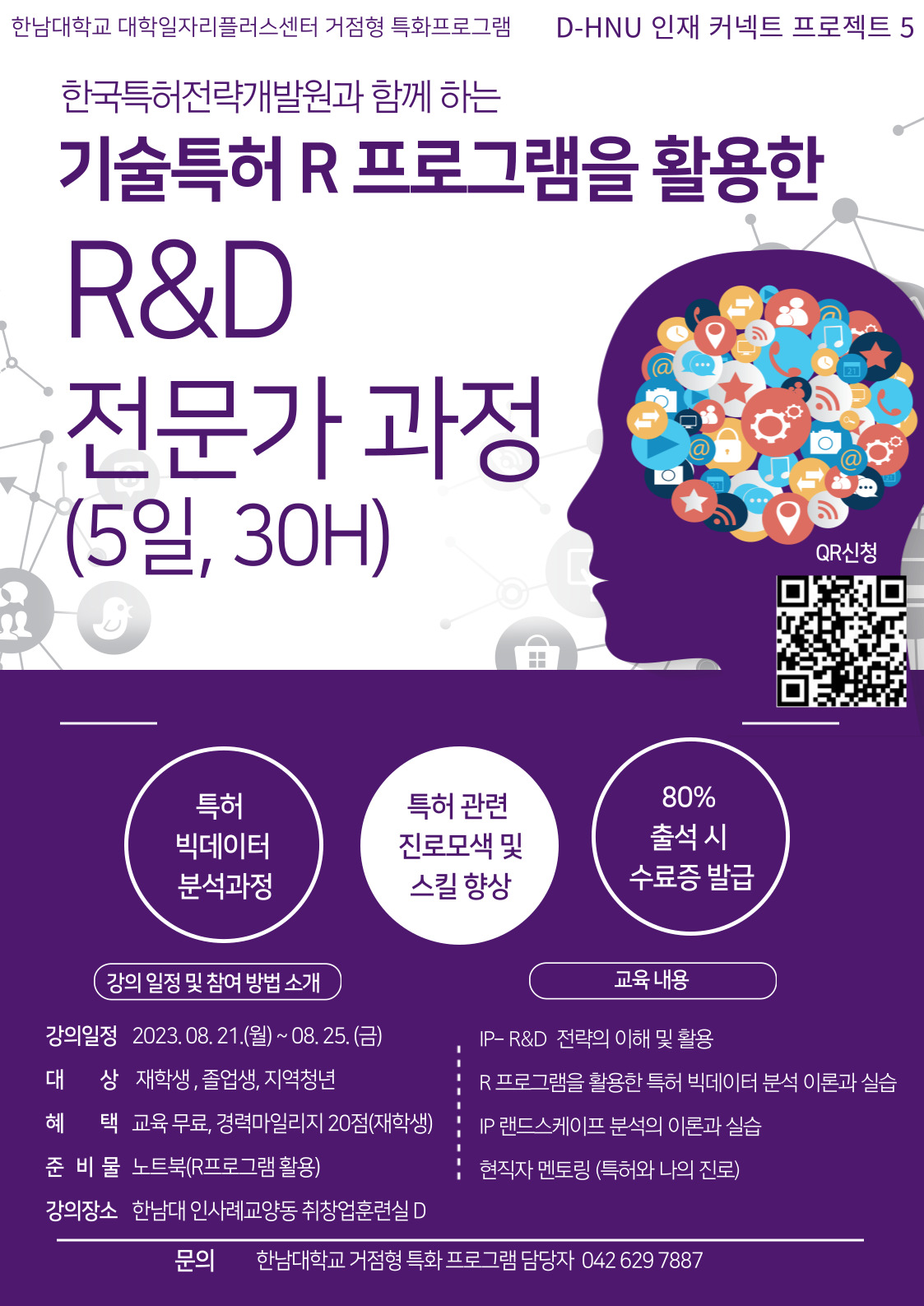 한국특허전략개발원과 함께 하는 기술특허 R프로그램을 활용한 R&D 전문가 과정