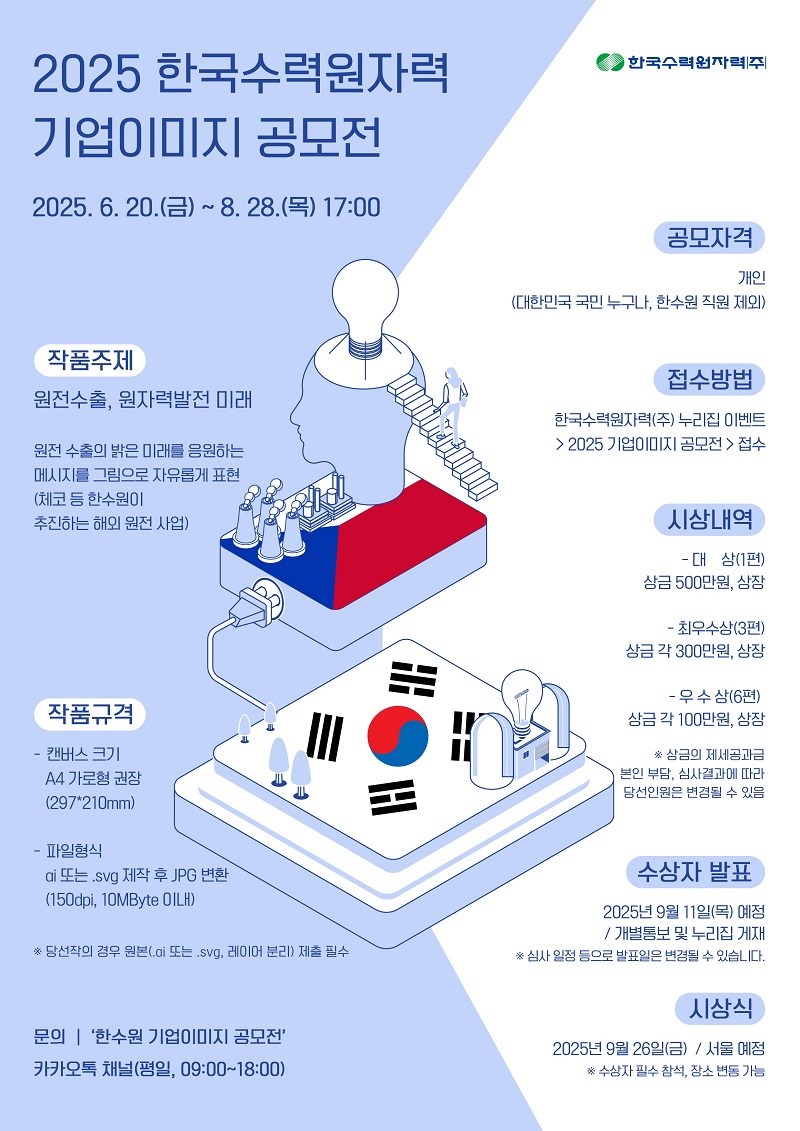 2025 한국수력원자력 기업이미지 공모전