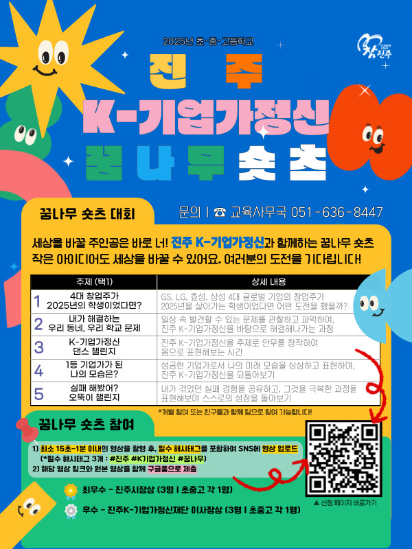 2025년 초중고 진주 K-기업가정신 꿈나무상 숏츠 대회